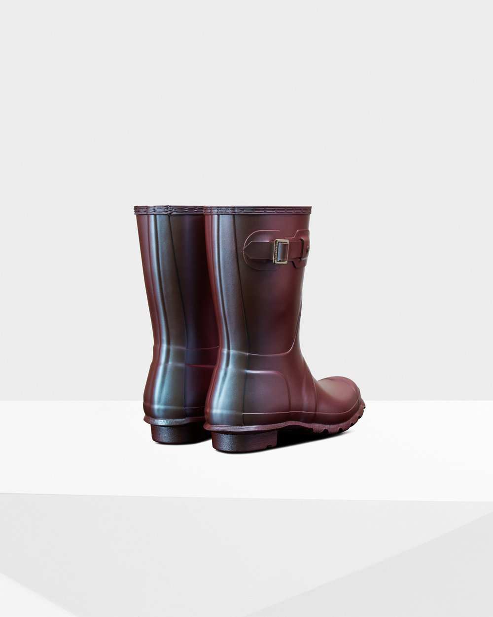 Galochas Curtas Hunter Feminina Azuis - Original Nebula - 09FTGIZWR
